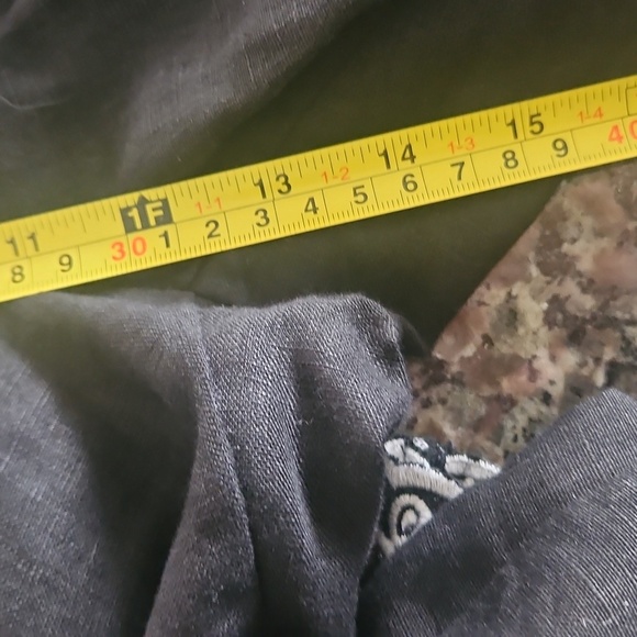 Chicos Linen Embroidered Crops new - Picture 8 of 9
